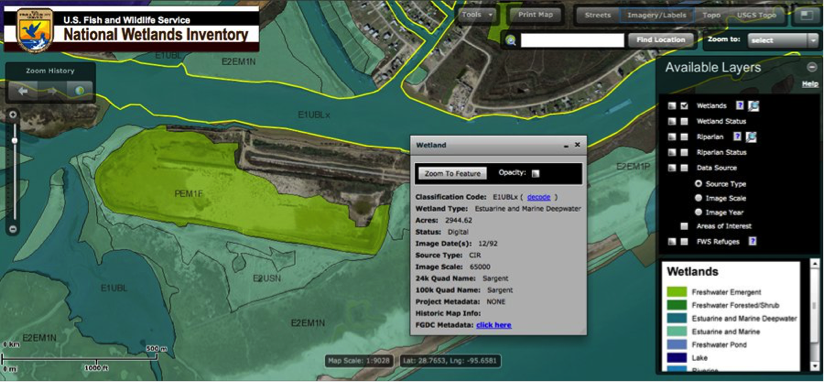 National Wetlands Inventory.